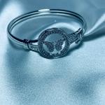 Parwana – Butterfly Silver Bangle